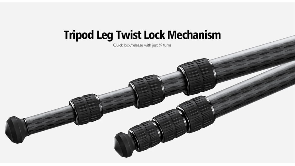 Leofoto SA-402CX/MH-X Outdoors Tripod w/ Dynamic Ball Head Set, Black, SA-402CX+MH-60X