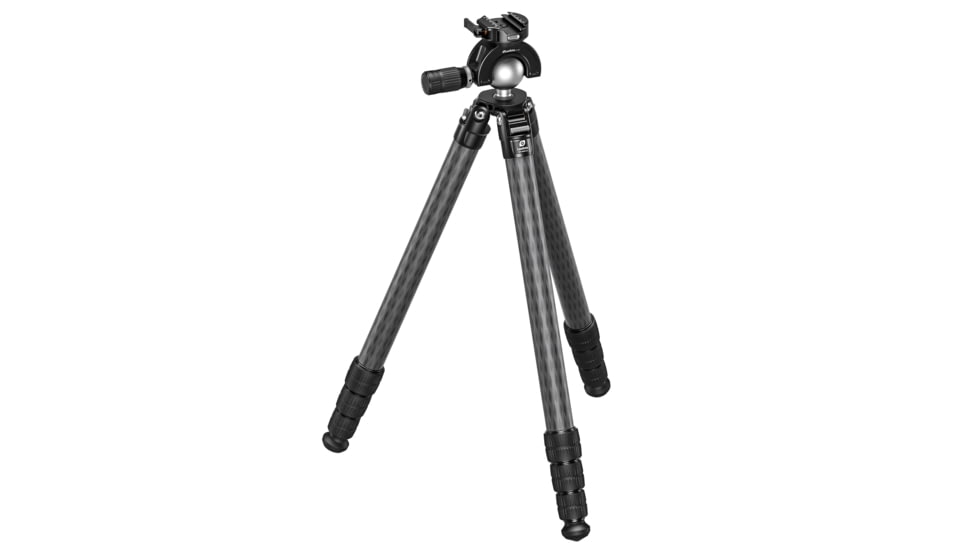 Leofoto SA-404CLX/MH-X Outdoors Tripod w/ Dynamic Ball Head Set, Black, SA-404CLX+MH-60X