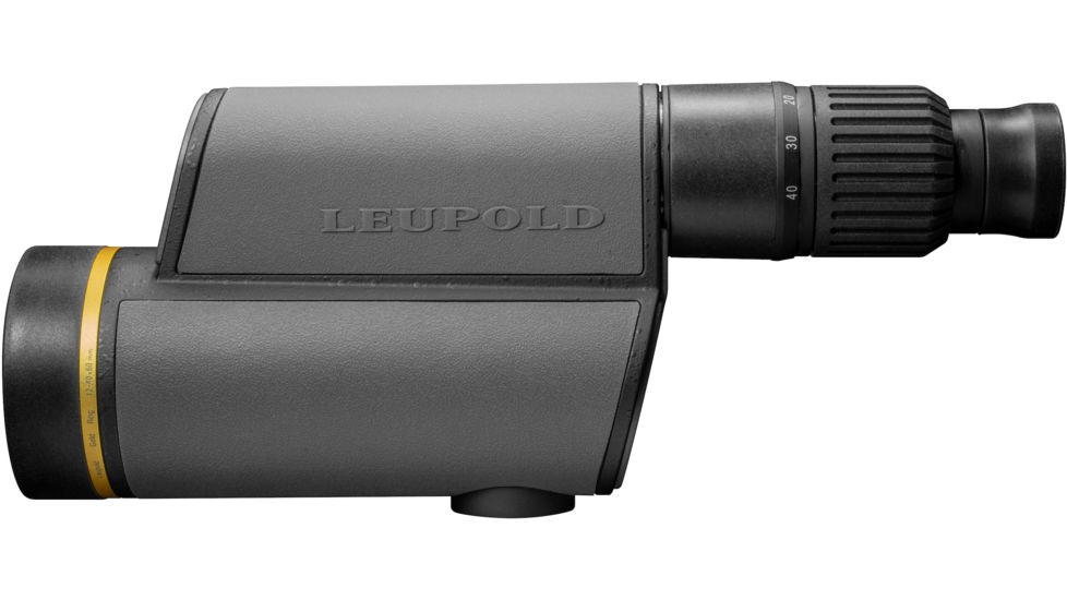 Leupold 12-40x60mm HD Golden Ring Spotting Scope, Impact Reticle, Shadow Gray, 120373