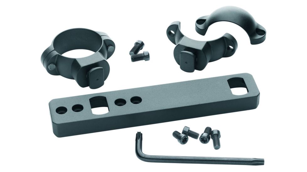 Leupold DD T/C Encore &amp; Omega 1-pc Base/1-in Medium Rings, Matte 114965