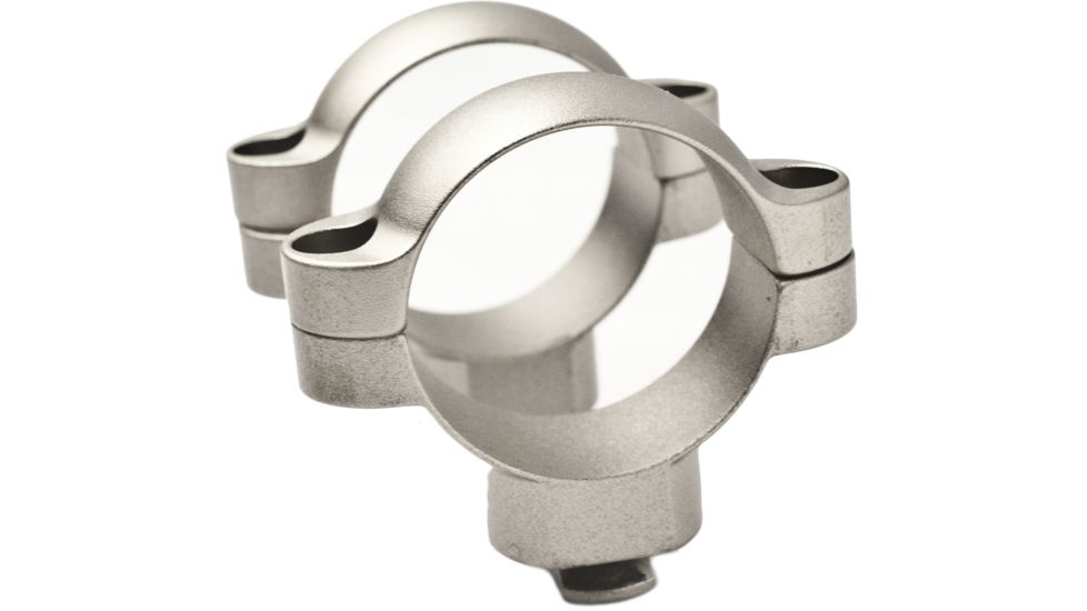 Leupold Dual Dovetail DD Rings, Universal, 30 mm, High, Silver, Silver, 57314