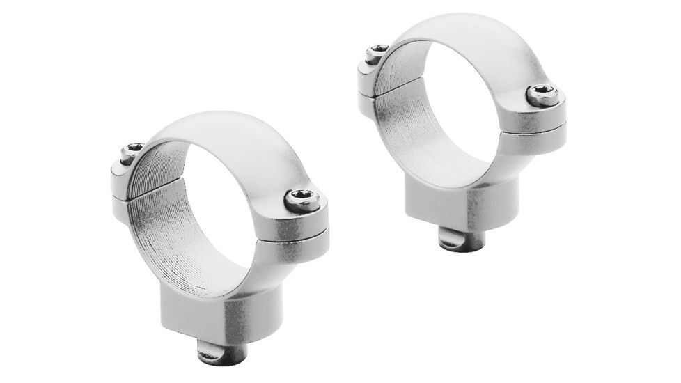 Leupold Quick Release Rifle Scope Rings, 1in Diameter, Low, Silver, EDEMO1
