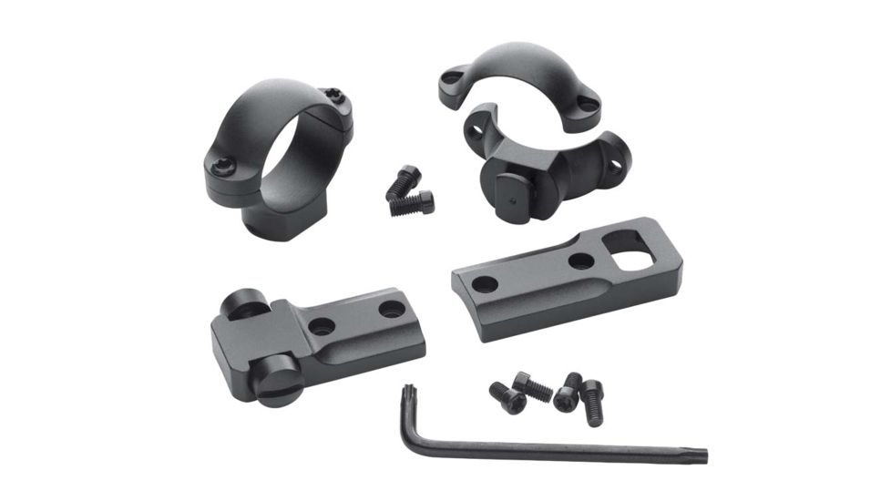 Leupold STD Remington 700 RVF 2-pc Base/1-in High Rings, Matte 114956