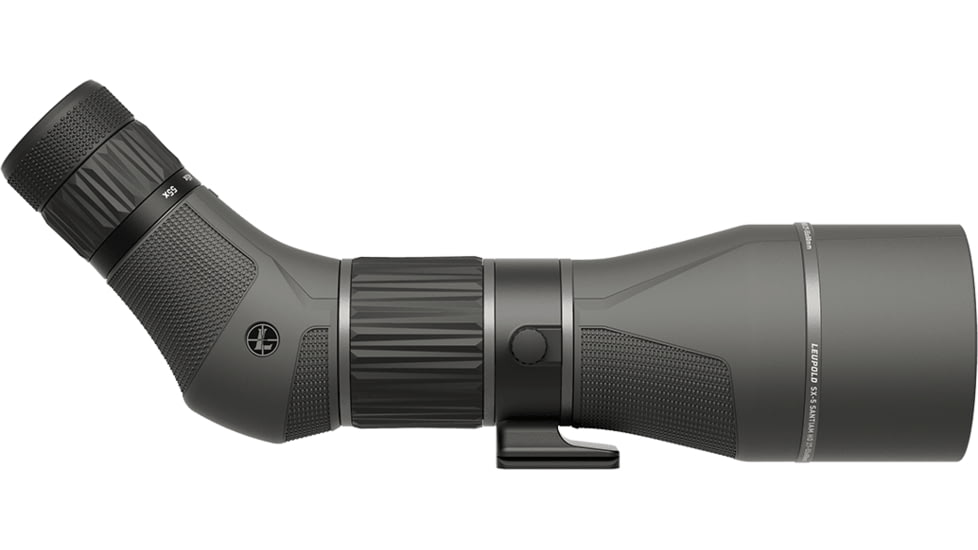 Leupold SX-5 Santiam HD 27-55x80 Spotting Scope, Angled, Grey/Black, 185605
