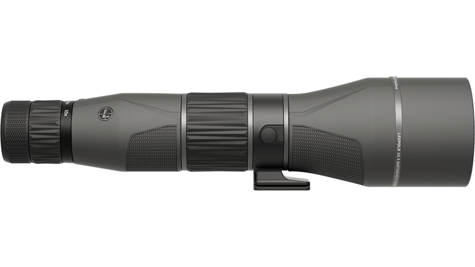 Leupold SX-5 Santiam HD 27-55x80 Spotting Scope, Straight, Grey/Black, 185604
