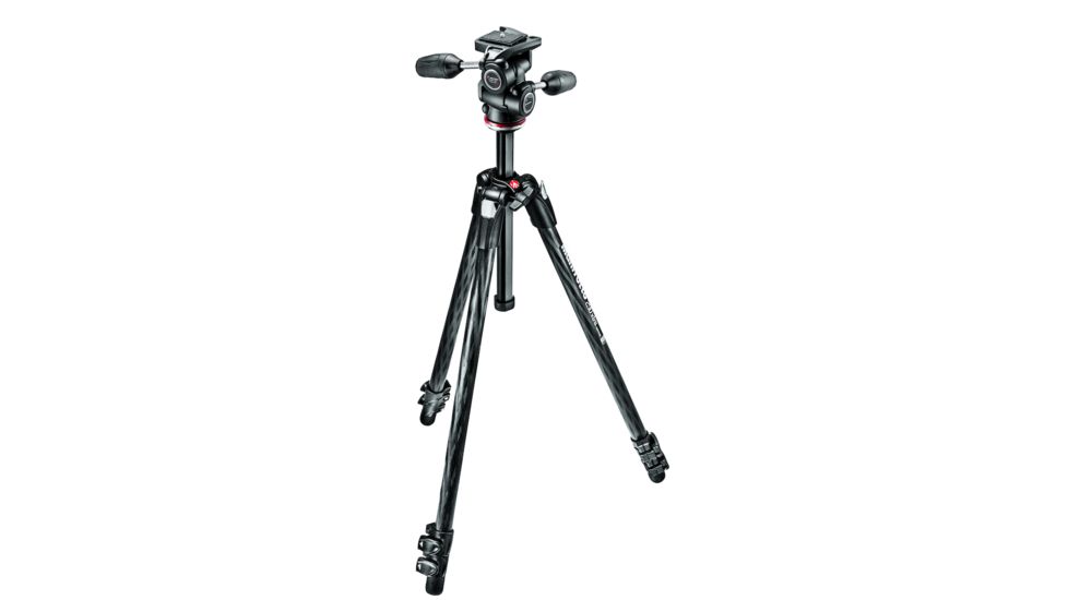 Manfrotto 290 XTRA CARBON Kit, CF 3 Sec. Tripod with 3W Head MK290XTC3-3WUS
