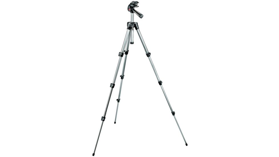 Manfrotto 393 Short Aluminum Tripod Kit w/ Photo-Video Head MK393S-H