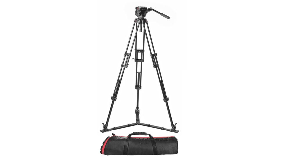 Manfrotto 546GBK and 501HDV Tripod System with Bag