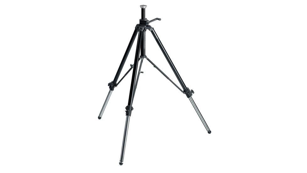 Manfrotto Bogen Geared Vid. Trpd. Bl.w/rubber Feet, Retractable Metal Spikes 117B