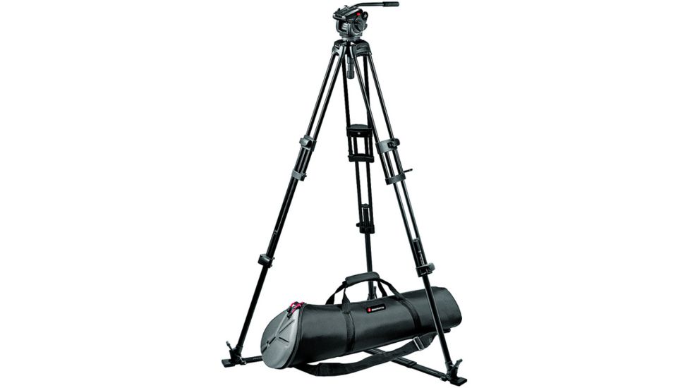 Manfrotto Bogen Manfrotto 501HDV Pro Video Head + 525MVB Tripod + 520BALL + MBAG90P 501HDV-525PKIT
