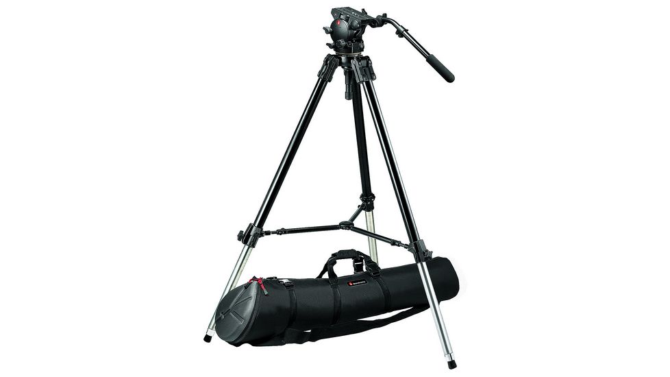 Manfrotto Bogen Manfrotto 526 Pro Fluid Video Head+528XB Tripod+MBAG120P 526-528XBK