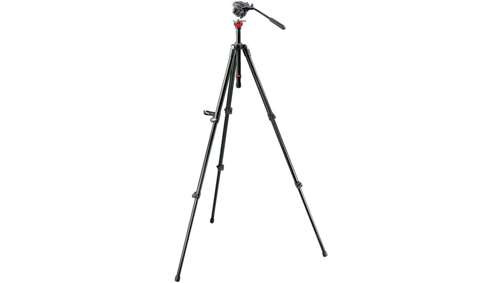 Manfrotto Bogen Manfrotto 701HDV Pro Video Head+755XB MDEVE Aluminum Tripod+MBAG80 701HDV-755XBK