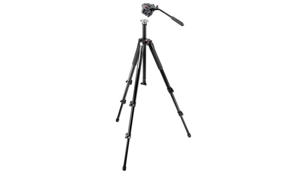 Manfrotto Bogen 501Hdv Pro Video Head and 055Xb Tripod and Mbag80 501HDV-055XBK