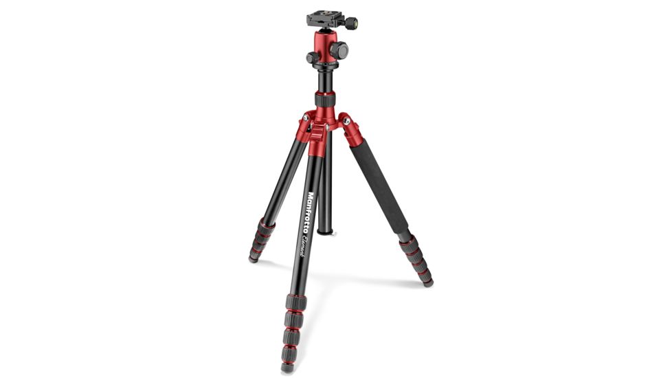 Manfrotto Element Traveller Tripod Big with Ball Head, Red, MKELEB5RD-BH