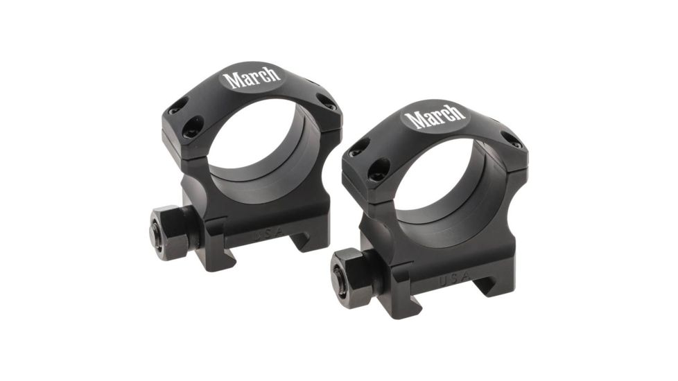 Rifle Scope Rings 30mm 1.00&quot;, Black