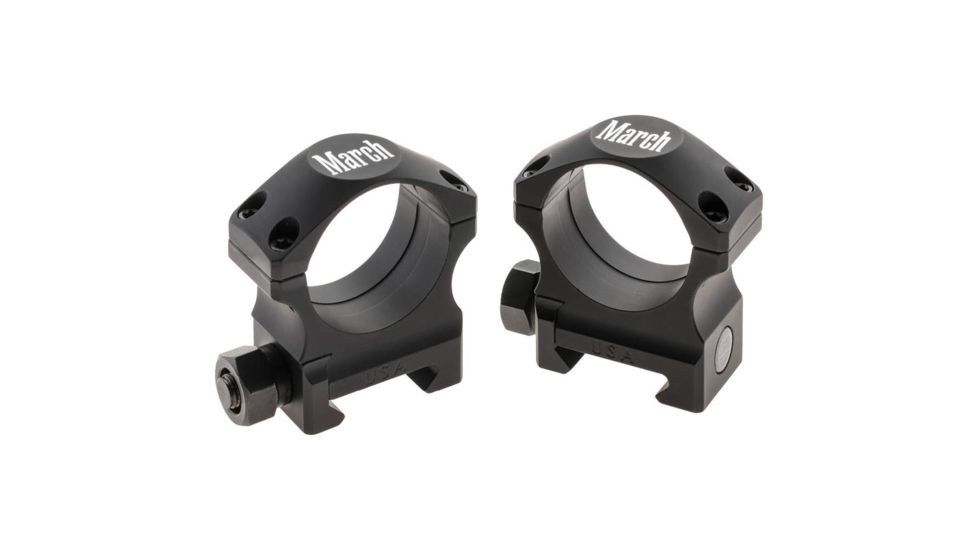 Rifle Scope Rings 30mm 1.00&quot;, Black