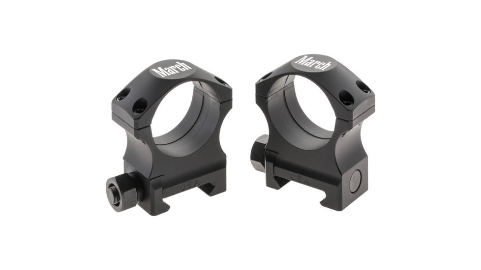 Rifle Scope Rings 30mm 1.125&quot;, Black