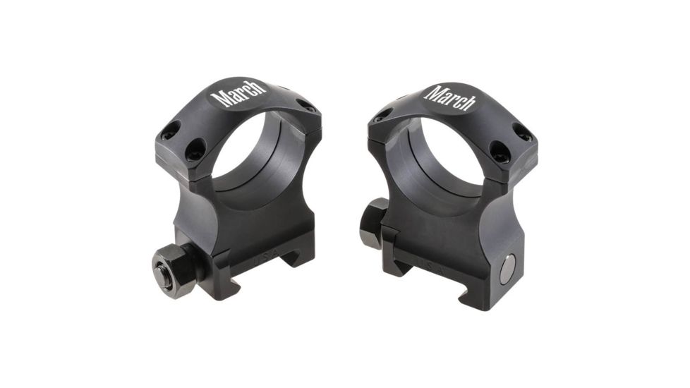 Rifle Scope Rings 30mm 1.300&quot;, Black