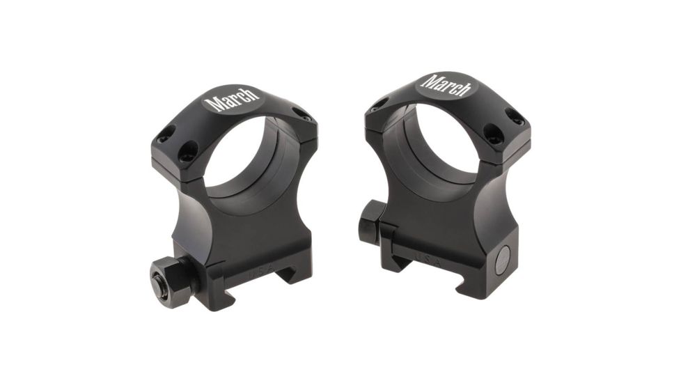 Rifle Scope Rings 30mm 1.400&quot;, Black