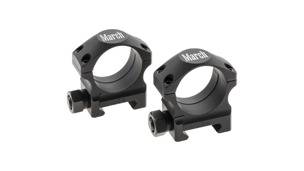 Rifle Scope Rings 30mm .875&quot;, Black