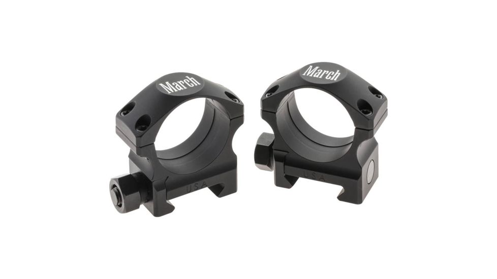 Rifle Scope Rings 30mm .875&quot;, Black
