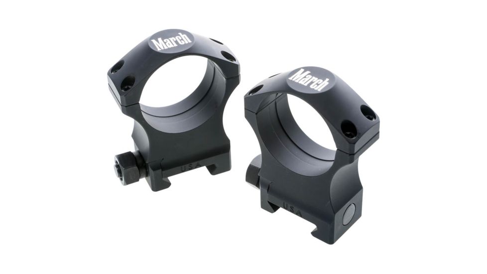 Rifle Scope Rings 34mm 1.410&quot;, Black