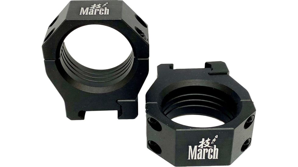 March Scopes Scope Rings Dovetail Rifle Scope Rings, 34mm Diameter, 34mm Height, Black, DT34H34