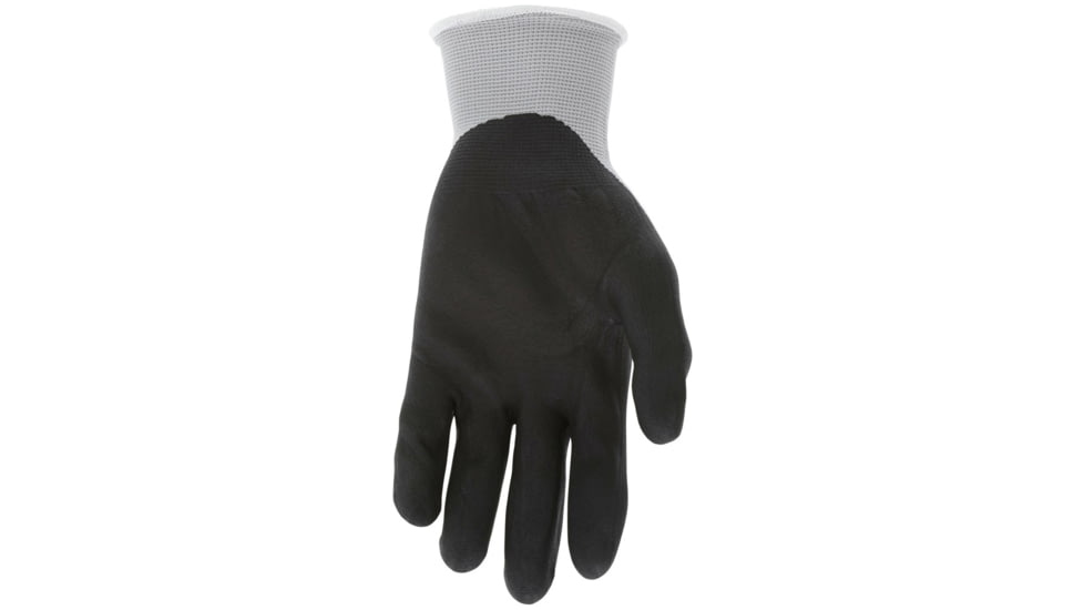 MCR Safety NXG Work Gloves, 13 Gauge Nylon, Nitrile Foam Coated Palm and Fingertips, Black/Gray, Medium, 9673M