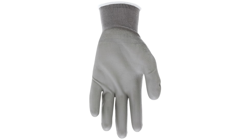 MCR Safety NXG Work Gloves 13 Gauge Nylon Shell, PU Palm and Fingertips, Gray, X - Small, 9666XS
