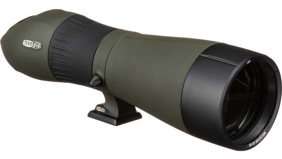 Meopta MeoStar S2 82 HD Angled Spotting Scope, Green Rubber Armored, 541620