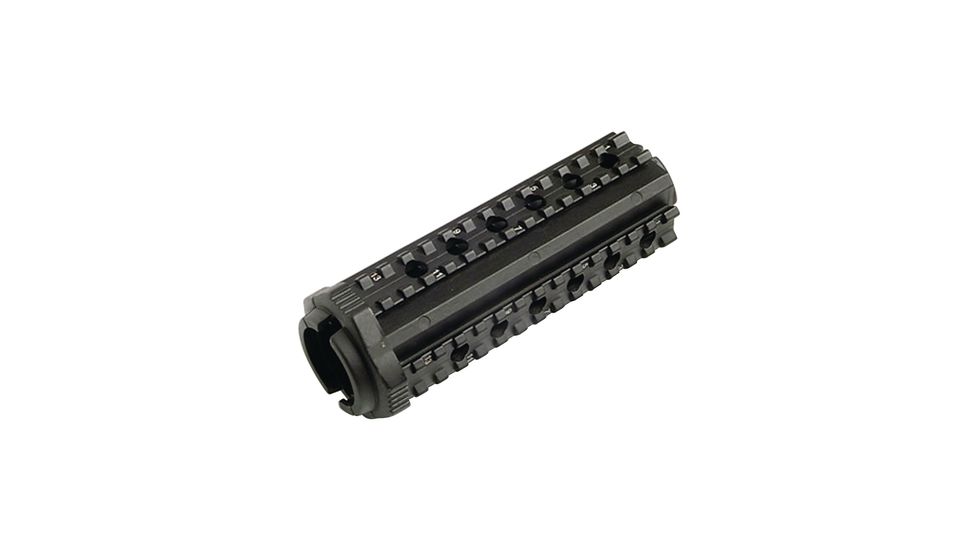 MFT AR15/M16 4 Sided Rail - Polymer - M-4 Carbine, Black M44S