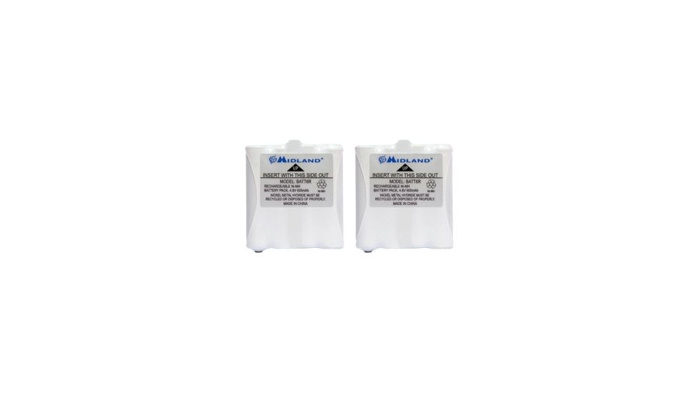 Midland Radio Two-way Radio Battery, 600 mAh, Nickel Metal Hydride (NiMH), 4.8 V DC AVP8MID