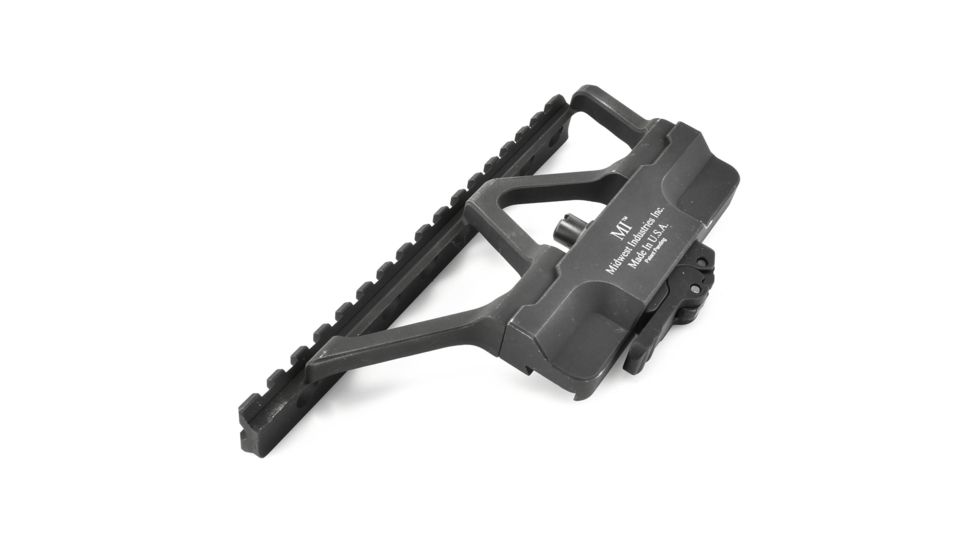 Midwest Industries AK 47/74 Generation 2 Picatinny Rail Quick Detach Modular AK Scope Mount, Black, MWMI-AKSMG2-R