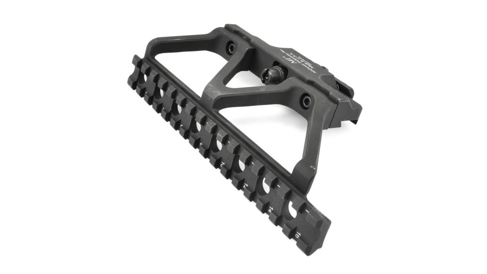 Midwest Industries AK 47/74 Generation 2 Picatinny Rail Quick Detach Modular AK Scope Mount, Black, MWMI-AKSMG2-R