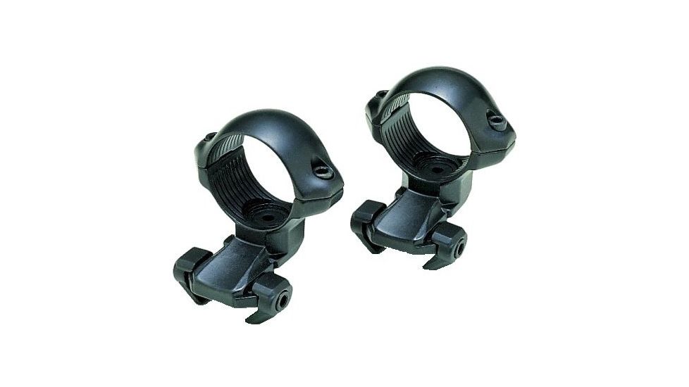 Millett Angle-Loc Weaver Extension 1in Rings, 1in, Black, Medium, Front Extension - EX25001