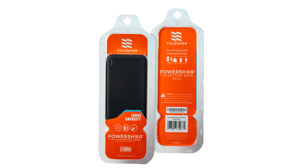 Mobile Warming 7.4V Standard Lithium Ion Replacement Battery and Cable, Black, MWCB74V02220