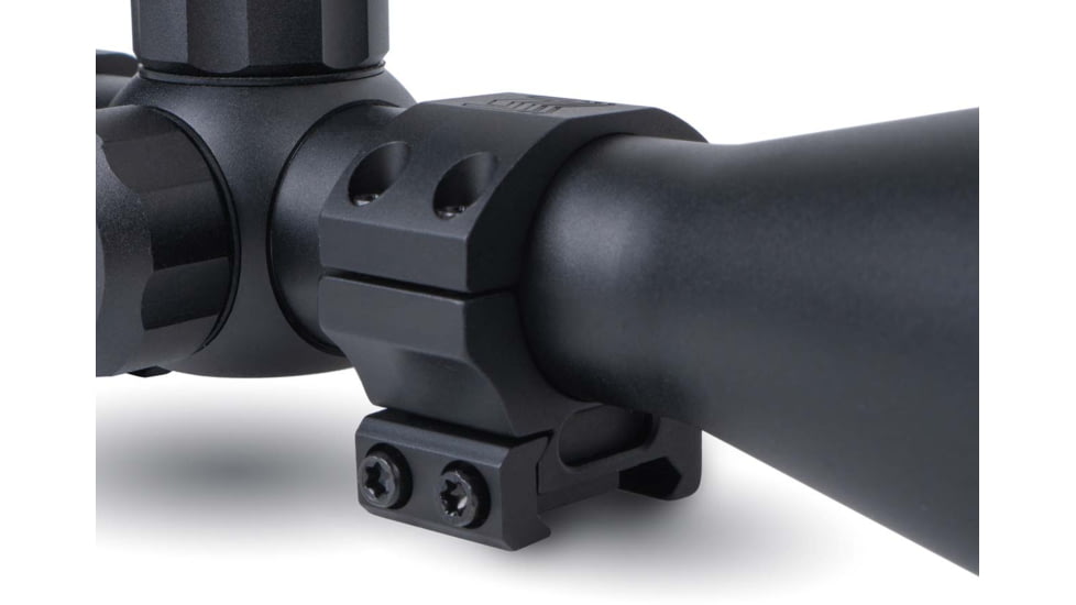 Monstrum 1in Precision Picatinny Scope Rings w/Level Bubble, 1in, Black, SR-1LB-P100