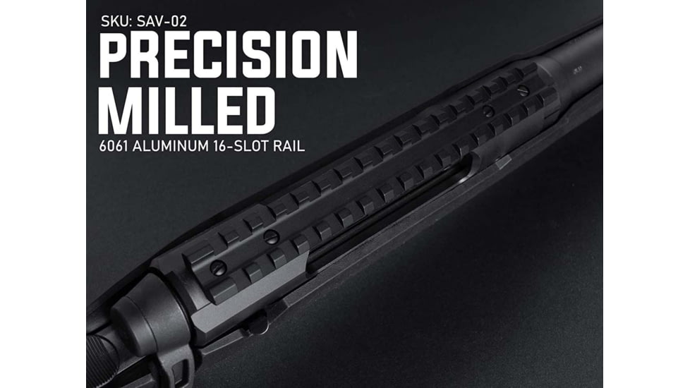 Monstrum Picatinny Rail Mount for Savage Arms Axis/Edge Rifles, Black, SAV-02