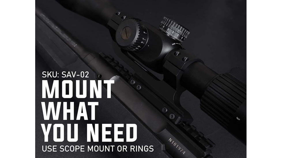 Monstrum Picatinny Rail Mount for Savage Arms Axis/Edge Rifles, Black, SAV-02