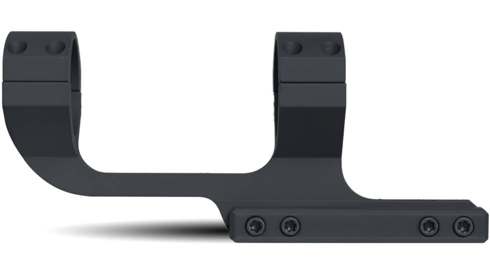 Monstrum Slim Profile Series Offset Picatinny Scope Mount w/Integrated Level, 1 in, Black, ZR251-L-B