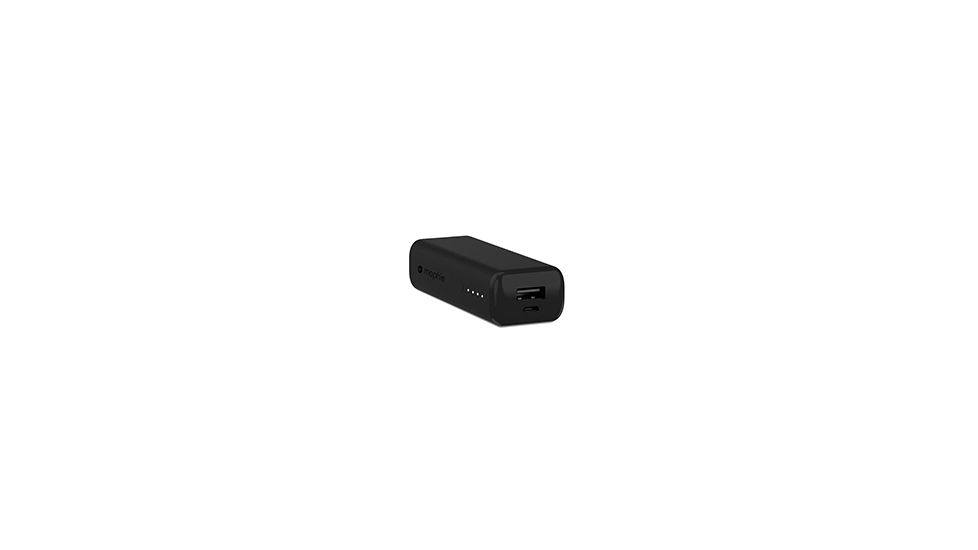 mophie Power Boost Mini V2 Battery Pack, 2600mAh, Black, MO-40555