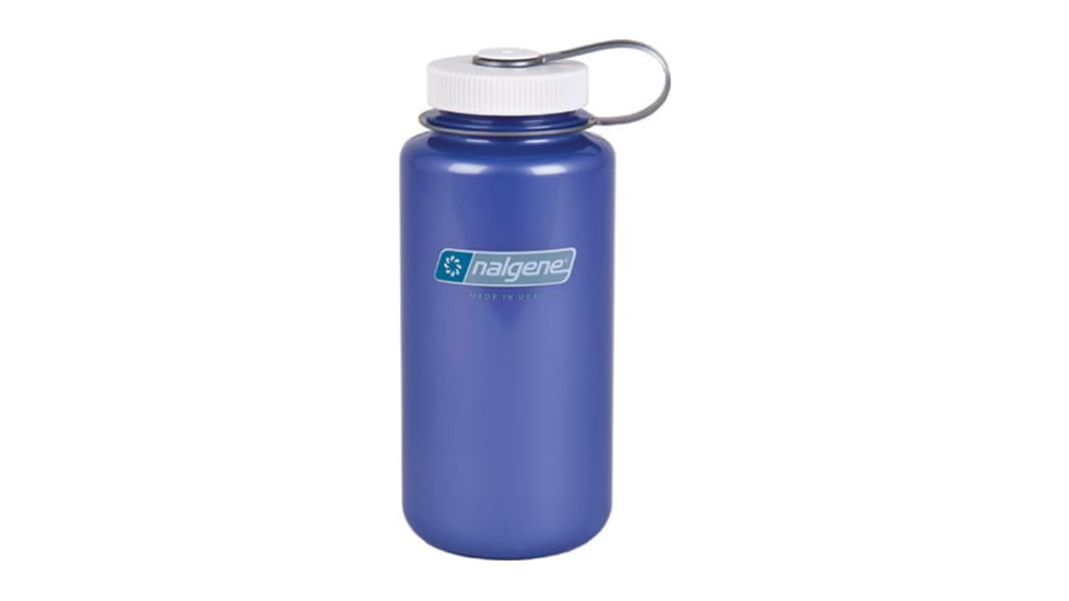 Nalgene 32oz Wide Mouth Bottle, Lilac with White+Silver, 341835