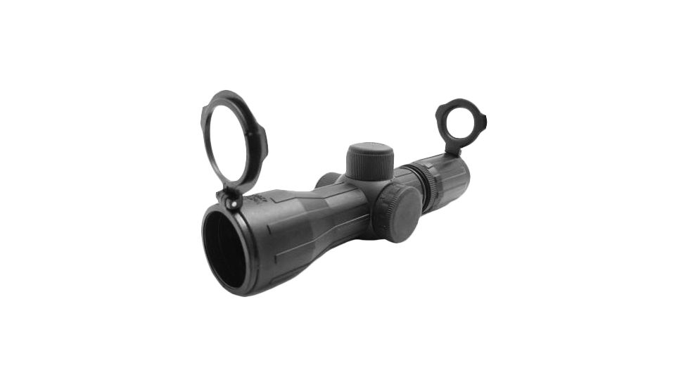 NcSTAR Illuminated Compact Rifle Scope - 4x30E Ill. Rubber Rangefinder Scope / Rings SECRR430R Rifle Scope