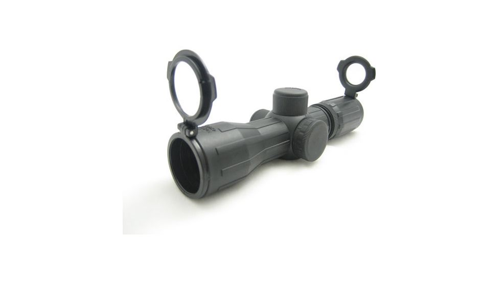 NcSTAR Illuminated Compact Rifle Scope - 4x30E Ill. Rubber Rangefinder Scope / Rings SECRR430R Rifle Scope