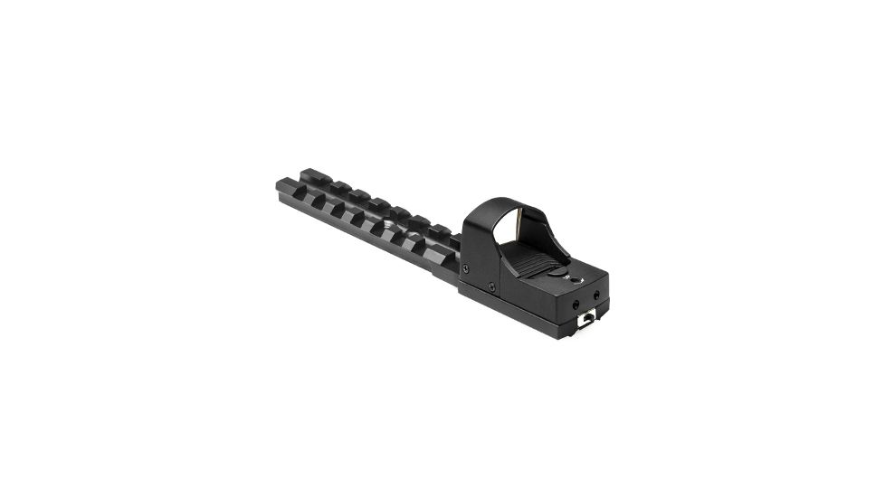 Ncstar Moss 500/590 Shotgun Reciever Micro-Dot Base/Rail Mount/ With Red Micro-Dot Optic, BLACK MSHRMDMOSR