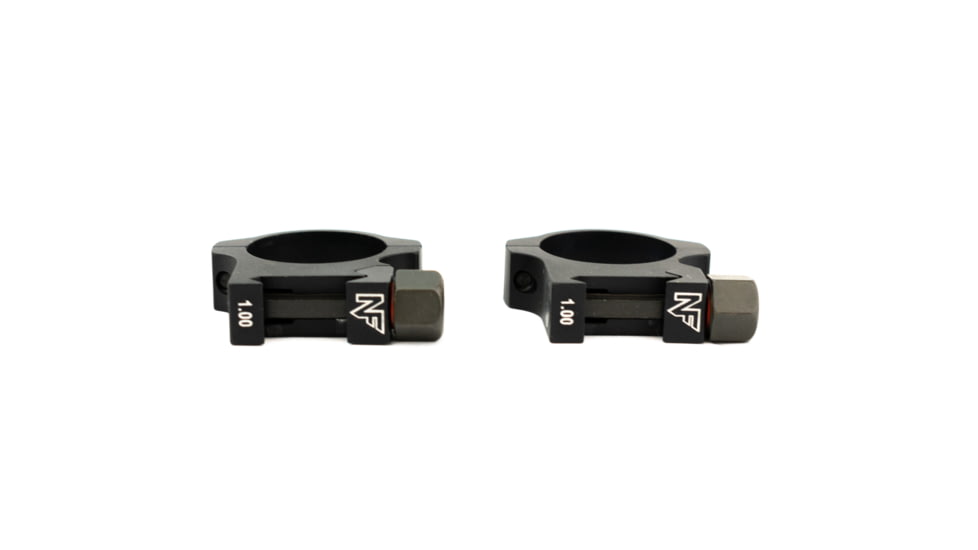 NightForce Standard Duty Rifle Scope Ring Set, Black, 30mm,1.0in,Medium A417