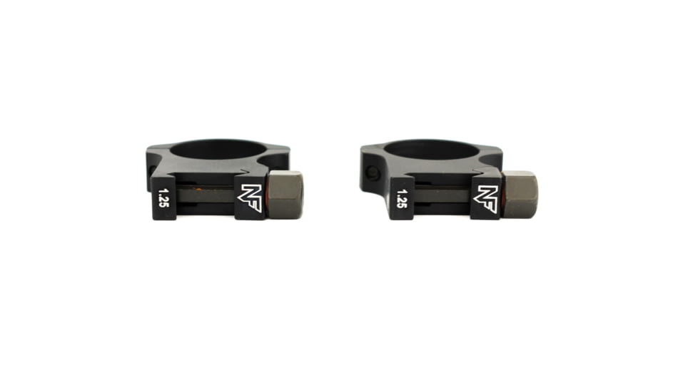 NightForce Standard Duty Rifle Scope Ring Set, Black, 30mm,1.25in,High A418