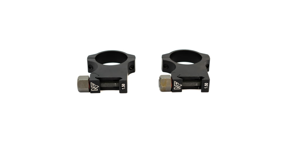 NightForce Standard Duty Rifle Scope Ring Set, Black, 30mm,1.5in,Extra High A419