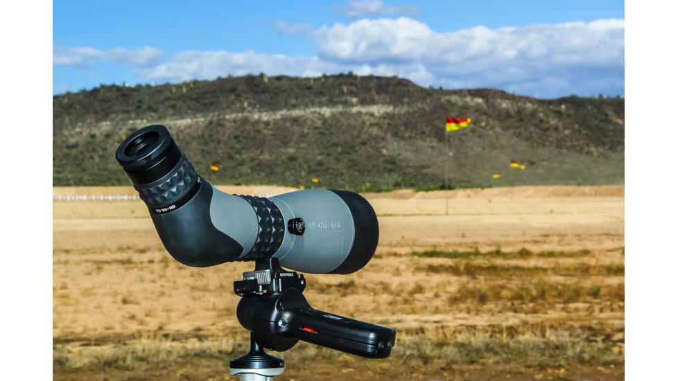 NightForce TS-80 20-60x80mm Hi-Def, Angled Spotting Scope, Dark Grey SP102