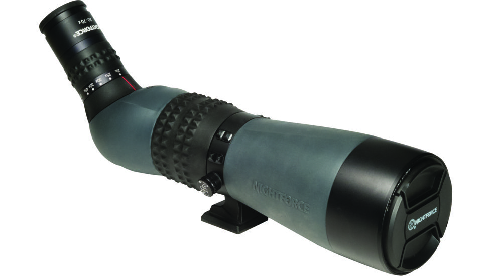 NightForce TS-82 20-70x Xtreme Hi-Definition Spotting Scope, Dark Grey, Angled Body SP101
